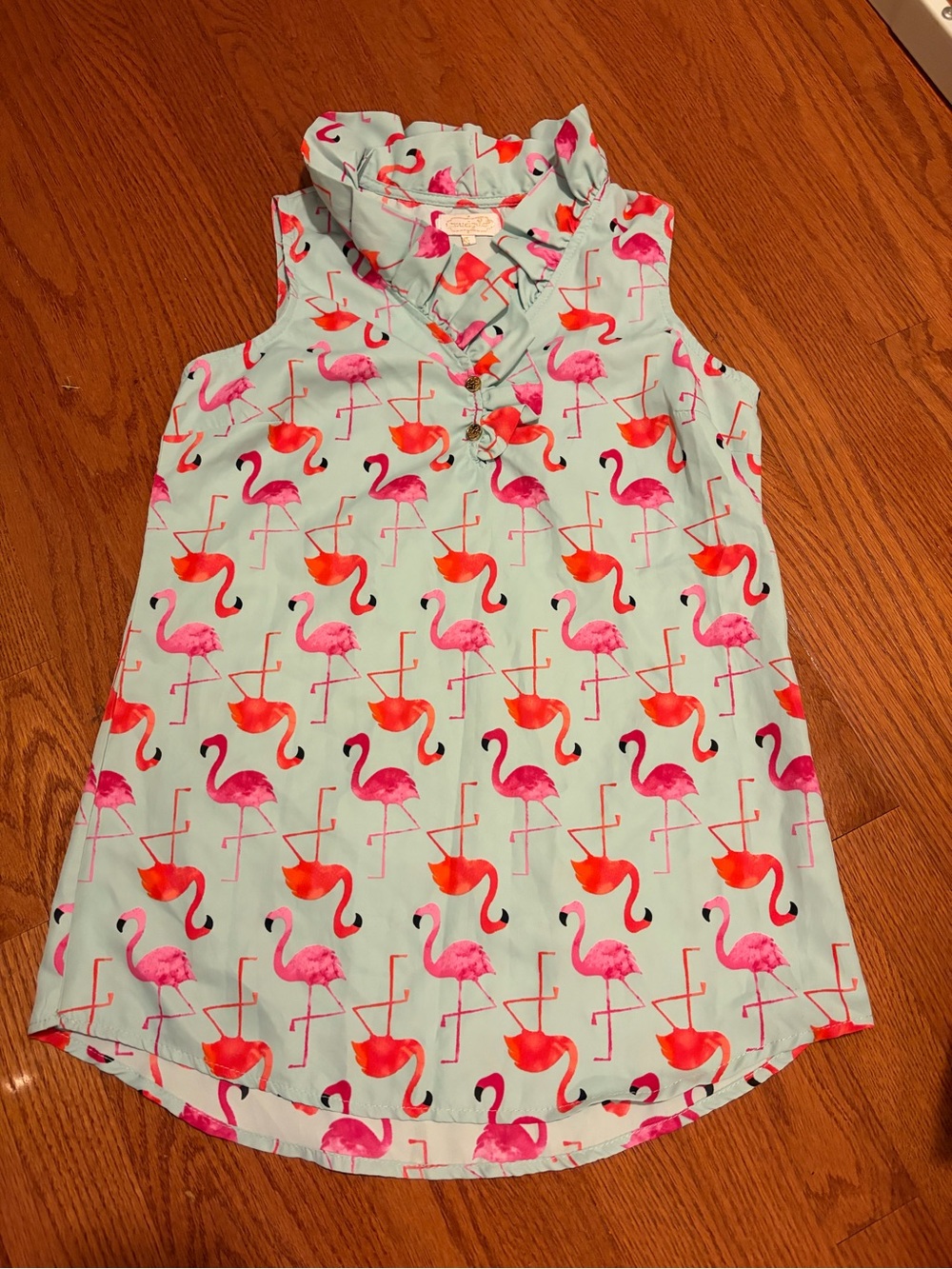 Mud Pie dress with Flamingos